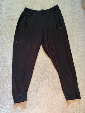 Old Navy Black Women's Zip-Detail Jogger Pants